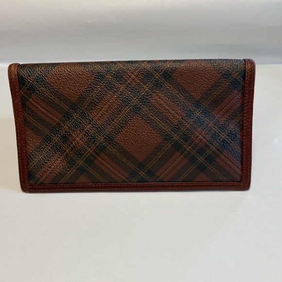 Vintage Polo Ralph Lauren Wallet Burgundy Check Blackwatch - Picture 7 of 7